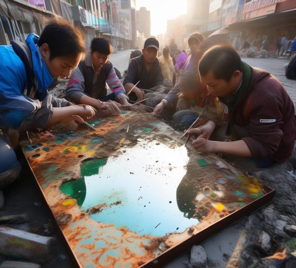当阳市，回收再利用的另一面镜子